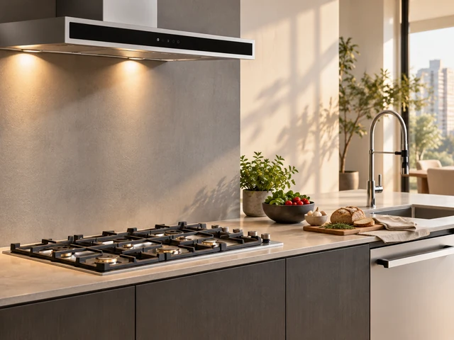 Cena ilustrativa: Cooktop a gás Bertazzoni embutido na bancada